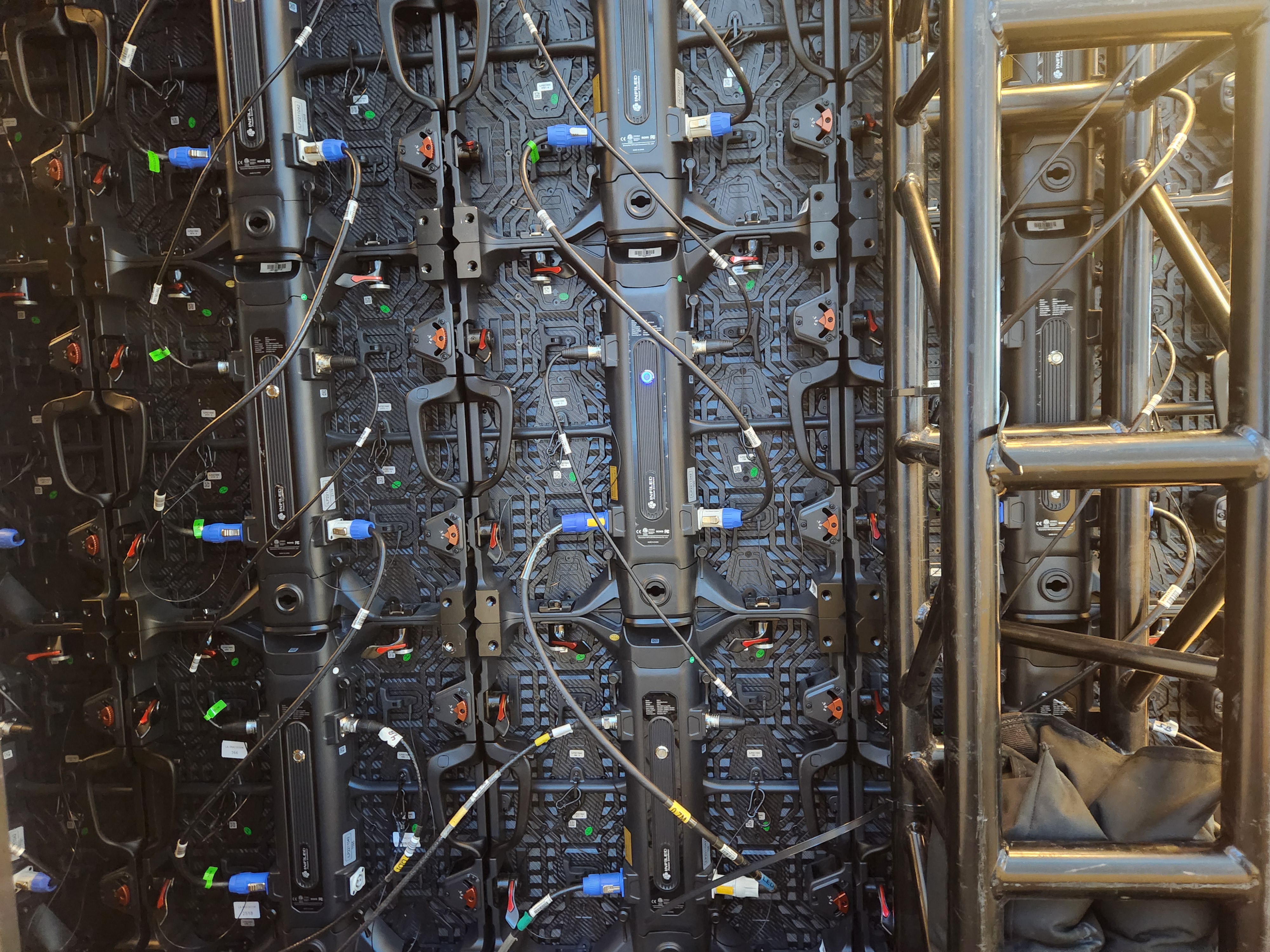 Danone LED wall build 02