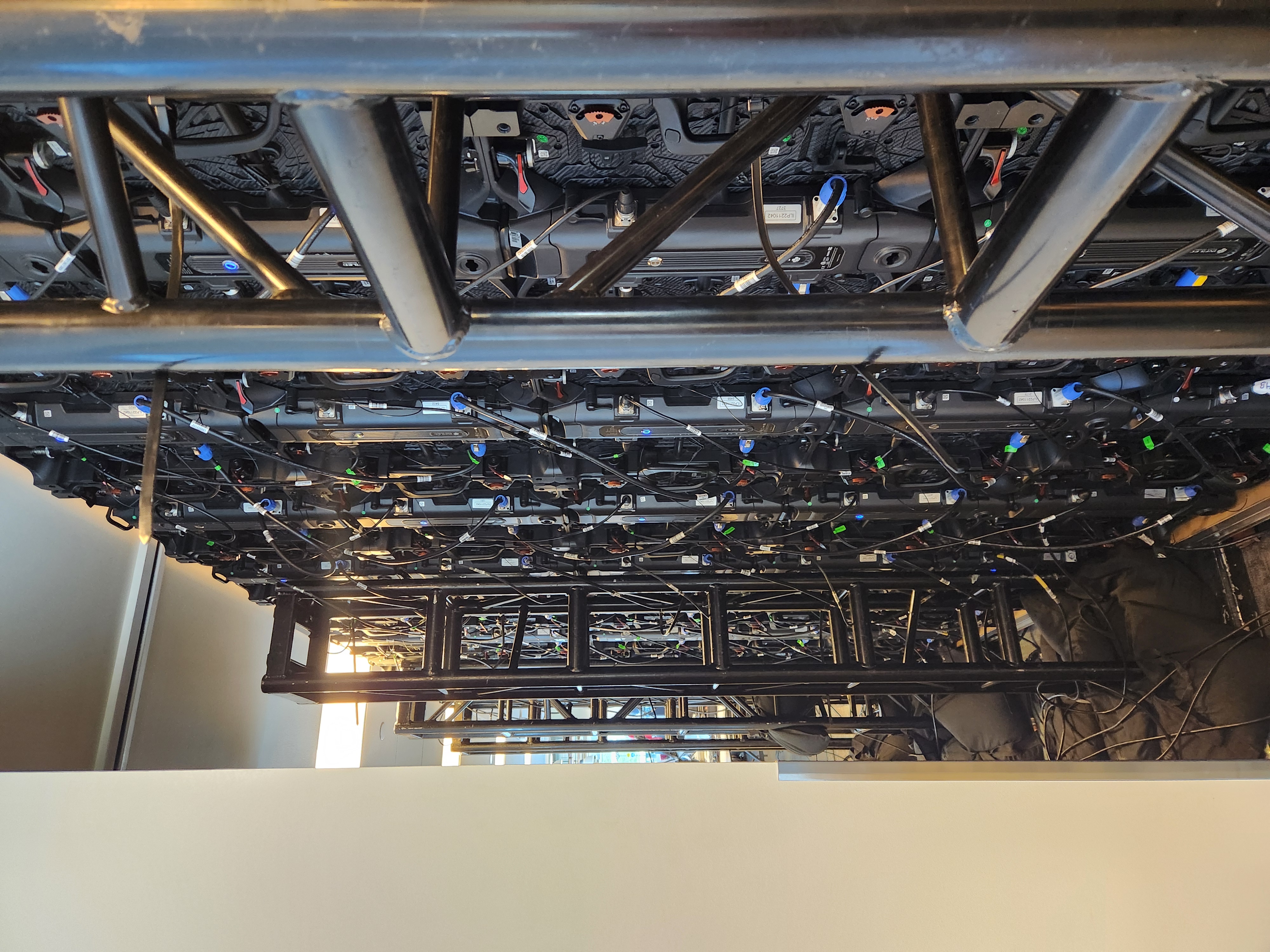 Danone LED wall build 03