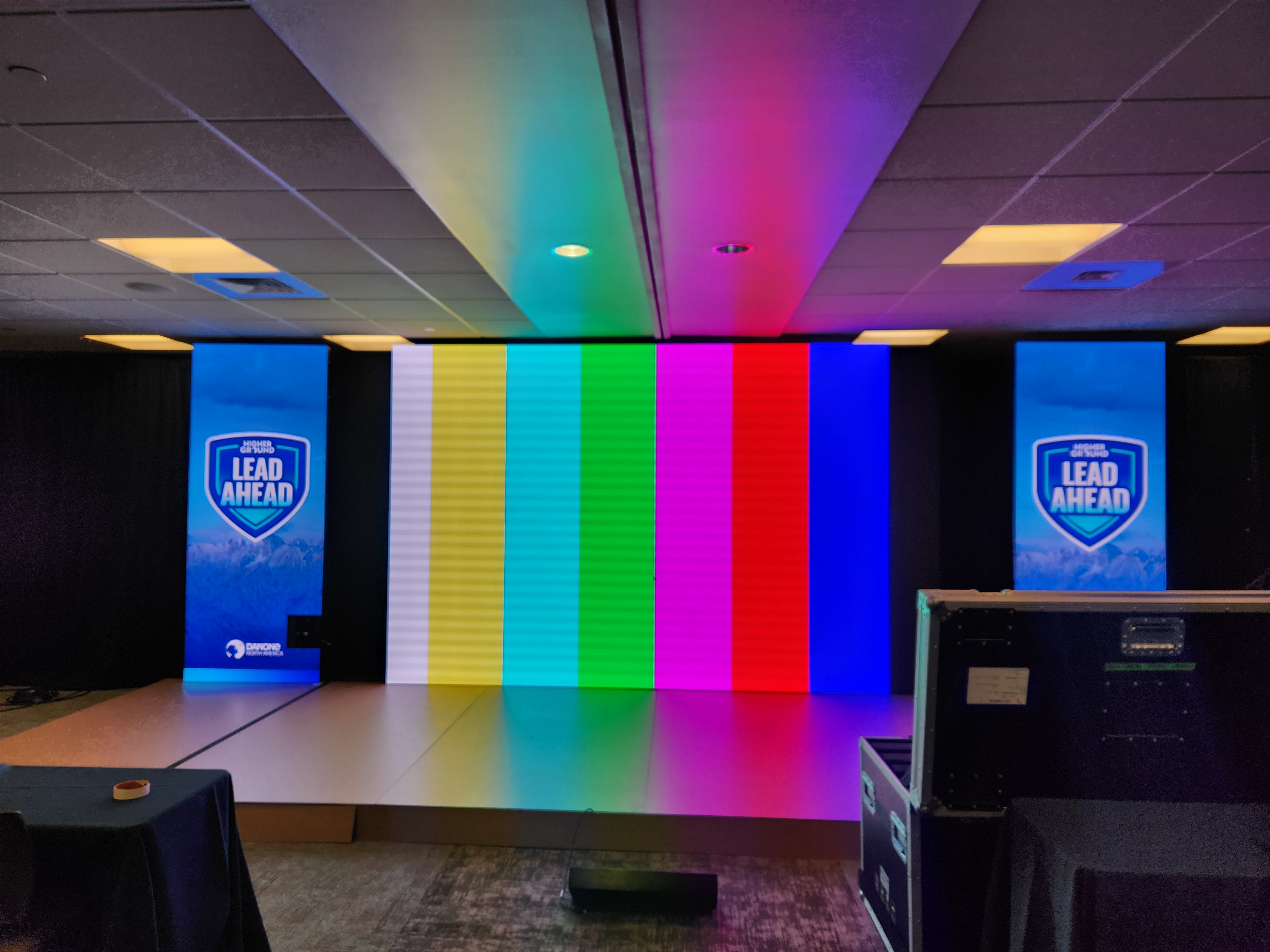 Danone LED wall build 06