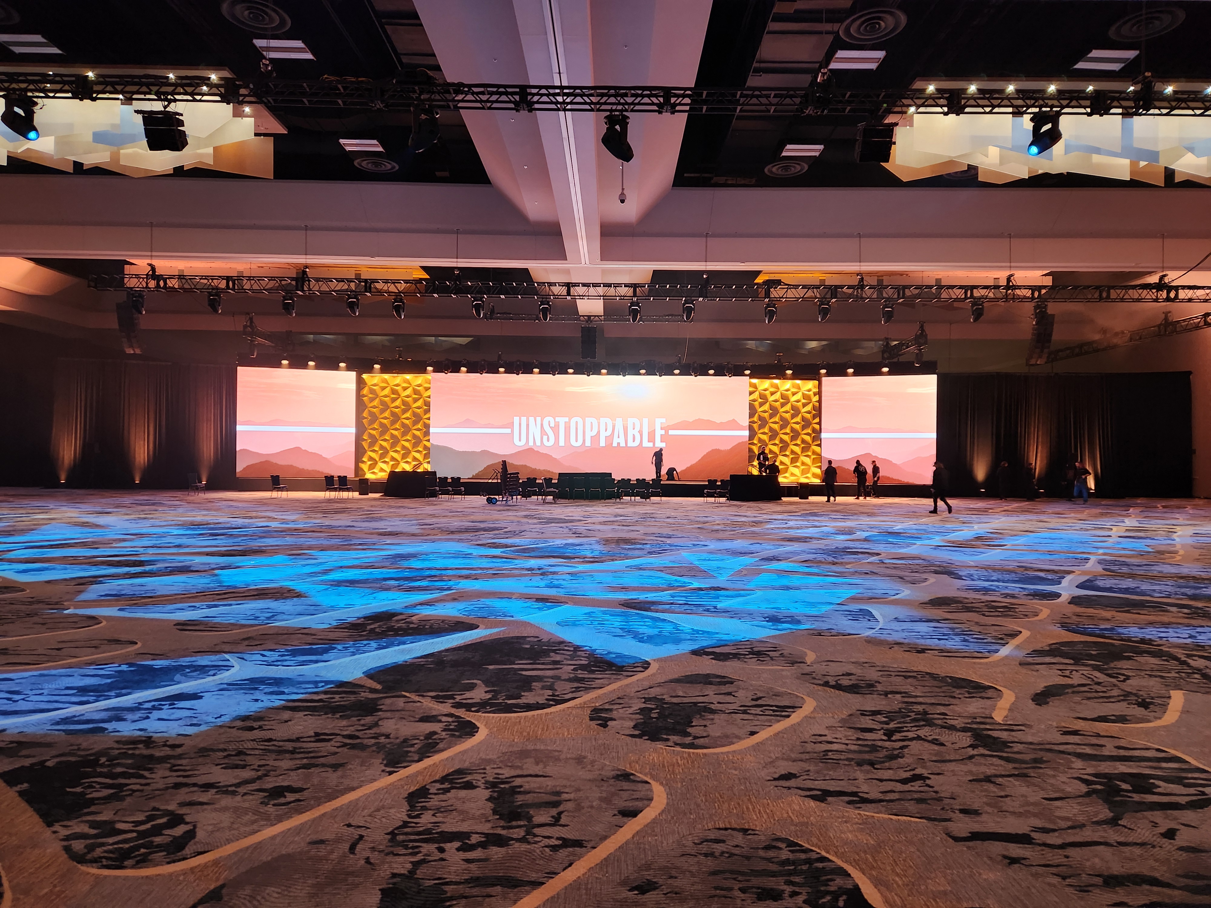 Zoetis LED wall build 10