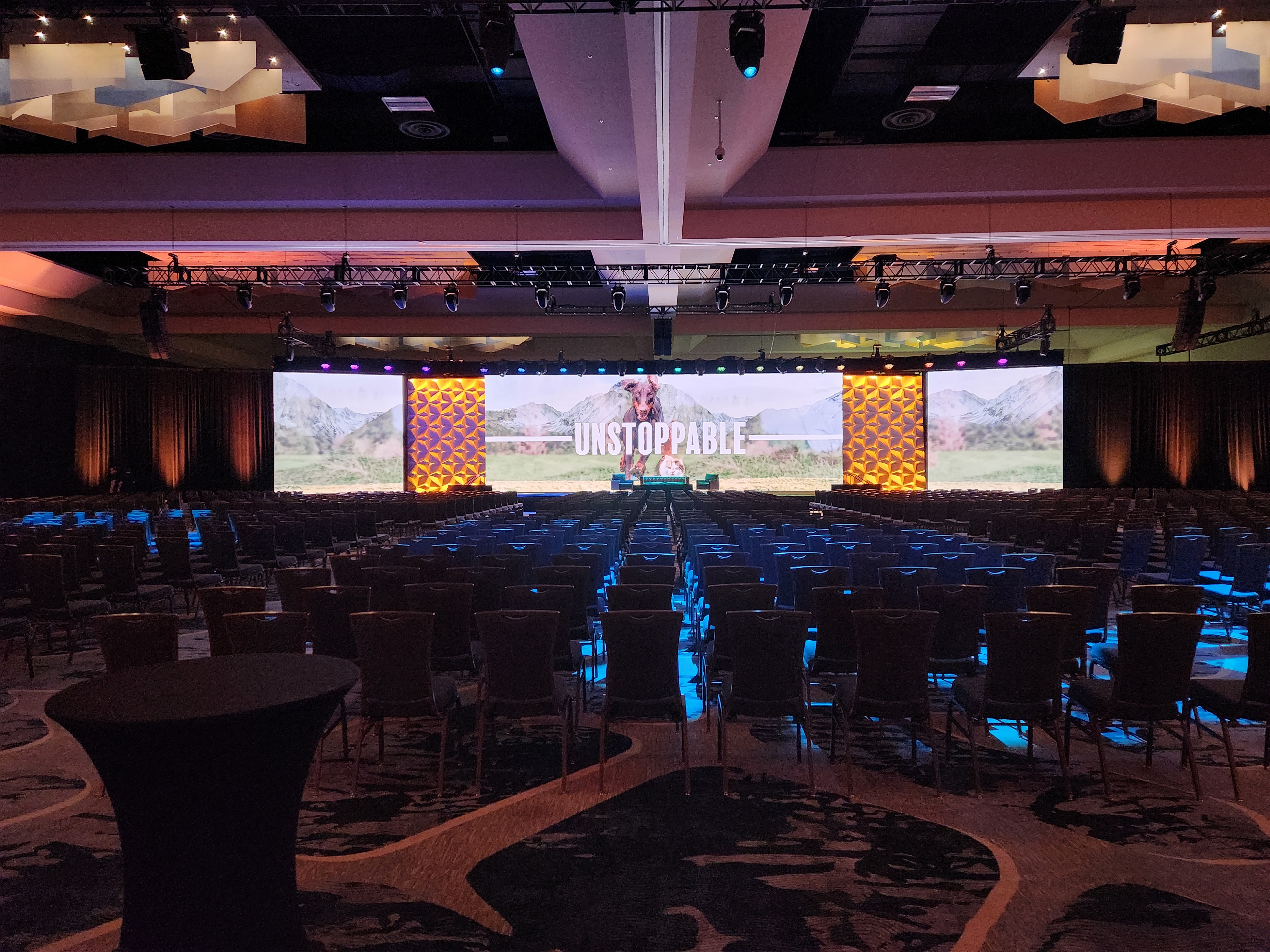 Zoetis LED wall build 11